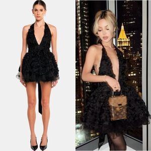 NWT Revolve Ow Collection Rosie Mini Black Dress Revolve Size XS